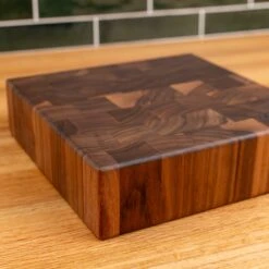 Walnut End Grain Square Butcher Block -Cheap Carving Boards Store Walnut End Grain Square Butcher Block medium 00007