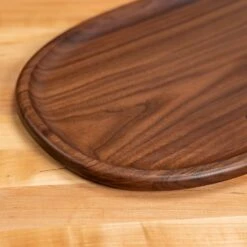 Walnut Oval Carving Board -Cheap Carving Boards Store Walnut Oval Carving Board 00015