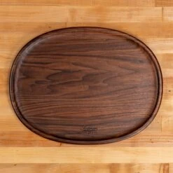 Walnut Oval Carving Board -Cheap Carving Boards Store Walnut Oval Carving Board 00017