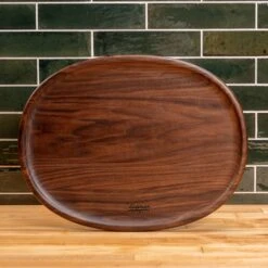Walnut Oval Carving Board -Cheap Carving Boards Store Walnut Oval Carving Board 00021