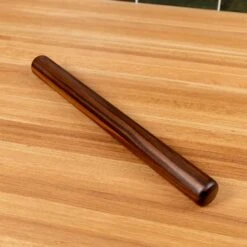 Straight Rolling Pin -Cheap Carving Boards Store Walnut Straight Rolling Pins 00008