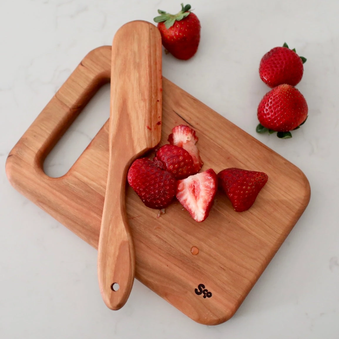 Cherry Mini Cutting Board Set 2 Cherry Mini Cutting Board Set - Image 2