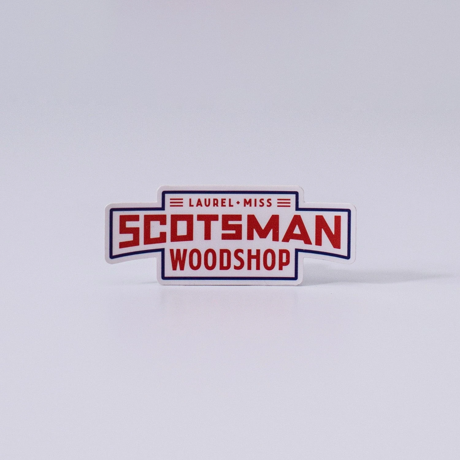 White Scotsman Woodshop Die Cut Decal 1 White Scotsman Woodshop Die Cut Decal